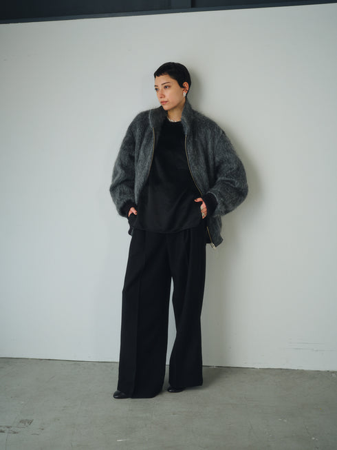 center press wide pants - virgin wool